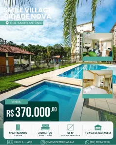 Apartamento com 2 Quartos à venda, 66m² no Colônia Santo Antônio, Manaus