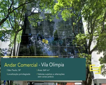 Sala Comercial para alugar, 369m² no Vila Olímpia, São Paulo