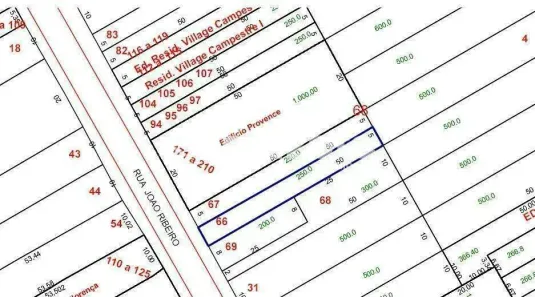 Lote/Terreno à venda, 250m² no Campestre, Santo André