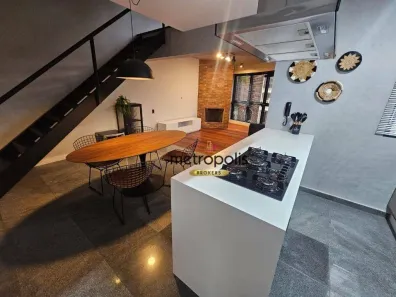 Apartamento com 1 Quarto para alugar, 98m² no Jardim, Santo André