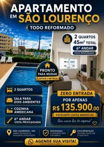 Apartamento com 2 Quartos à venda, 45m² no Muribara, São Lourenço da Mata