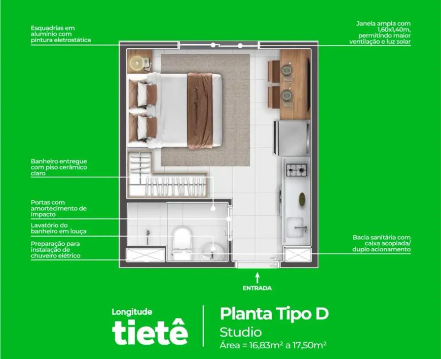 LONGITUDE TIETE no Piqueri, São Paulo