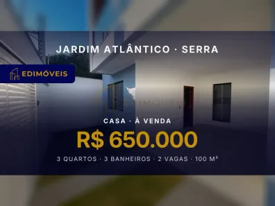 Casa com 3 Quartos à venda, 100m² no Jardim Atlântico, Serra