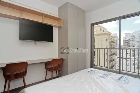 Flat com 1 Quarto para alugar, 24m² no Vila Nova Conceição, São Paulo