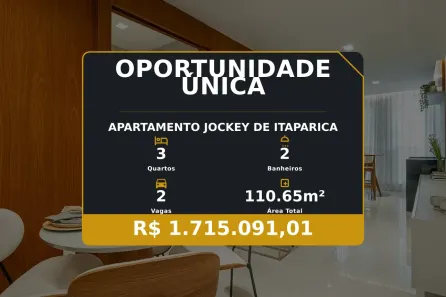 Apartamento com 3 Quartos à venda, 110m² no Jockey de Itaparica, Vila Velha