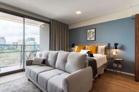 Apartamento com 1 Quarto para alugar, 32m² no Pinheiros, São Paulo