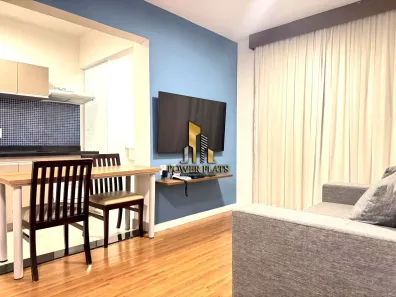 Flat com 2 Quartos para alugar, 45m² no Cidade Monções, São Paulo