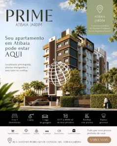 Apartamento com 2 Quartos à venda, 68m² no Atibaia Jardim, Atibaia