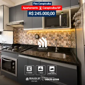 Apartamento com 2 Quartos à venda, 43m² no Vila da Oportunidade, Carapicuíba