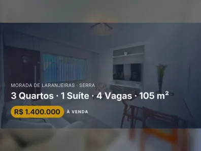 Casa com 3 Quartos à venda, 105m² no Morada de Laranjeiras, Serra