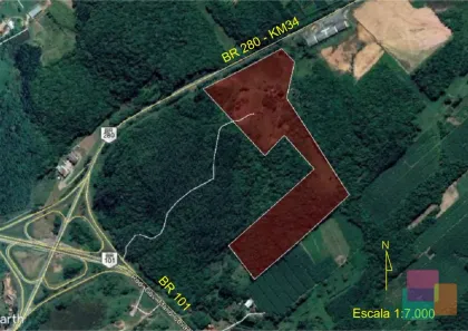 Fazenda/Sítio à venda, 134563m² no Itinga, Araquari