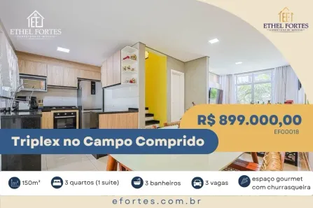 Casa de Condomínio com 3 Quartos à venda, 150m² no Cidade Industrial, Curitiba