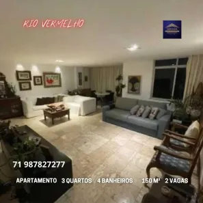 Apartamento com 3 Quartos à venda, 150m² no Rio Vermelho, Salvador