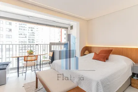 Apartamento com 1 Quarto para alugar, 27m² no Brooklin Paulista, São Paulo