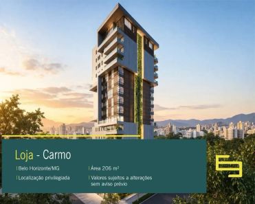 Ponto Comercial à venda, 206m² no Carmo, Belo Horizonte