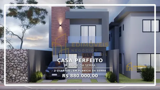 Casa com 3 Quartos à venda, 136m² no Planície da Serra, Serra