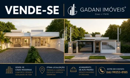 Casa com 3 Quartos à venda, 108m² no Jardim Bougainville, Sinop