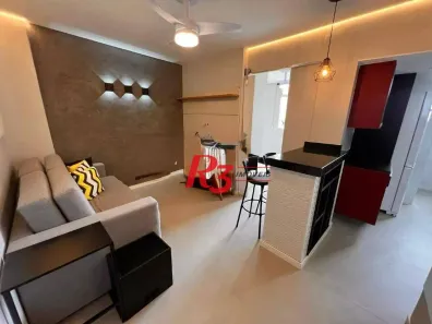 Apartamento com 1 Quarto para alugar, 48m² no Aparecida, Santos