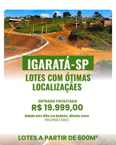 Lote/Terreno à venda, 600m² no , Igaratá