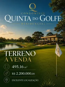Lote/Terreno à venda, 495m² no Residencial Quinta do Golfe, São José do Rio Preto