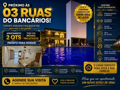 Apartamento com 2 Quartos à venda, 55m² no Bancários, João Pessoa