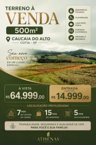 Lote/Terreno à venda, 500m² no dos Mendes (Caucaia do Alto), Cotia