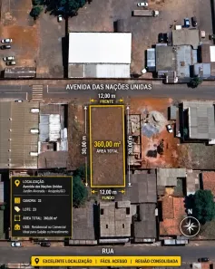 Lote/Terreno à venda, 360m² no Jardim Alvorada, Anápolis