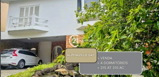 Casa de Condomínio com 4 Quartos à venda, 310m² no Alphaville, Santana de Parnaíba