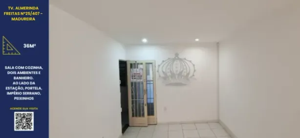 Sala Comercial com 1 Quarto para venda ou aluguel, 36m² no Madureira, Rio de Janeiro