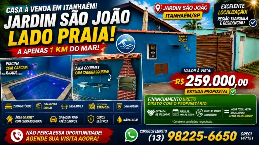 Casa com 2 Quartos à venda, 156m² no , Itanhaém