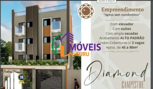 Apartamento com 2 Quartos à venda, 63m² no Campestre, Santo André