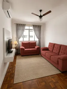Apartamento com 1 Quarto para venda ou aluguel, 56m² no Vila Alzira, Guarujá