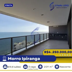 Apartamento com 4 Quartos à venda, 209m² no Barra, Salvador
