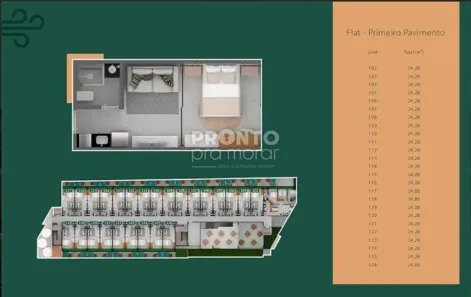 Flat com 1 Quarto à venda, 24m² no Tamandaré, Tamandaré