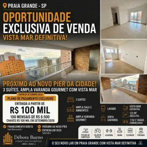 Apartamento com 3 Quartos à venda, 123m² no Aviação, Praia Grande