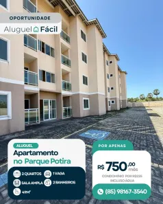 Apartamento com 2 Quartos para alugar, 49m² no Parque Guadalajara (Jurema), Caucaia