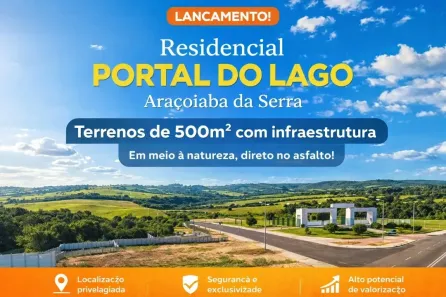 Lote/Terreno à venda, 500m² no , Araçoiaba da Serra