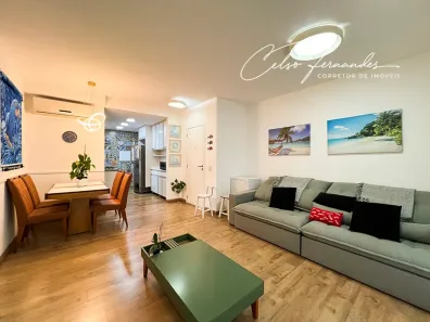 Apartamento com 3 Quartos para alugar, 100m² no José Menino, Santos