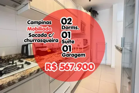 Apartamento com 2 Quartos à venda, 68m² no Campinas, São José