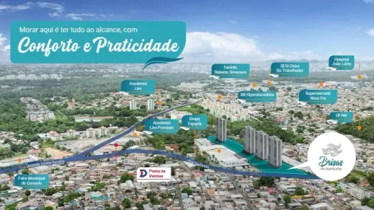 Apartamento com 2 Quartos à venda, 45m² no Coroado, Manaus