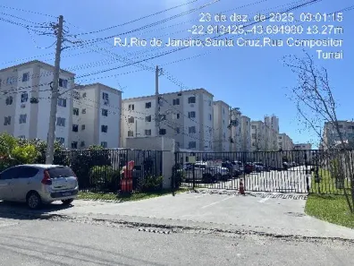 Apartamento com 2 Quartos à venda, 40m² no Santa Cruz, Rio de Janeiro