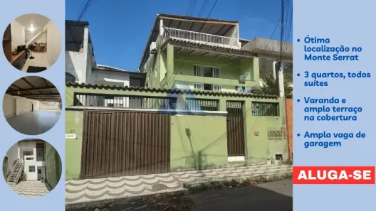 Casa com 3 Quartos para alugar, 300m² no Monte Serrat, Salvador
