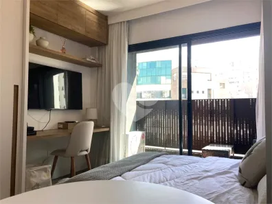 Apartamento com 1 Quarto para alugar, 25m² no Indianópolis, São Paulo
