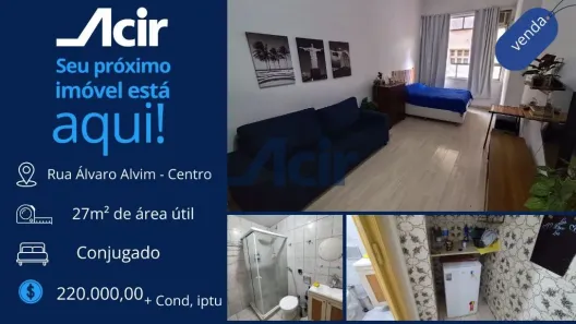 Apartamento com 1 Quarto à venda, 27m² no Centro, Rio de Janeiro