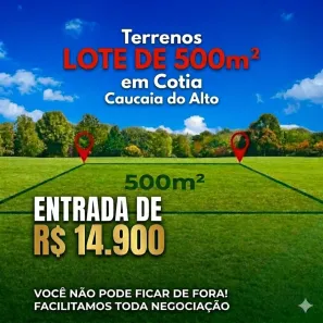 Lote/Terreno à venda, 500m² no Conjunto Habitacional - Setor D, Itapevi