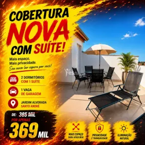 Cobertura com 2 Quartos à venda, 92m² no Jardim Alvorada, Santo André