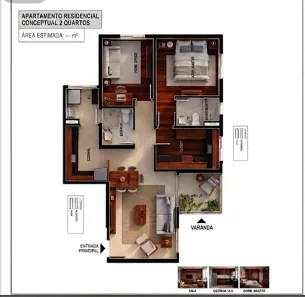 Apartamento com 2 Quartos à venda, 71m² no Tamboré, Barueri