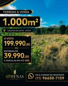 Lote/Terreno à venda, 1000m² no dos Mendes (Caucaia do Alto), Cotia