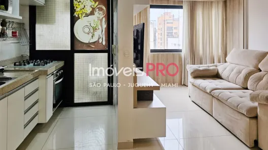 Apartamento com 1 Quarto para alugar, 44m² no Indianópolis, São Paulo
