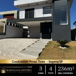 Casa de Condomínio com 3 Quartos à venda, 169m² no Residencial Pecan, Itupeva